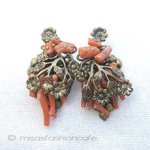 Haskell 珊瑚イヤリング