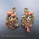 Haskell 珊瑚イヤリング