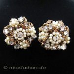 Original By Robert パールRS花イヤリング