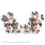 Sterling Silver　銀製 ハナミズキ花イヤリング