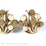 Trifari　 トリファリ たんぽぽ　イヤリング