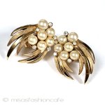 Trifari　 トリファリ パールRSイヤリング