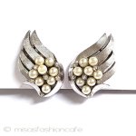 Trifari　 トリファリ 羽・翼　イヤリング