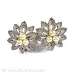 Trifari　 トリファリ フラワー　イヤリング