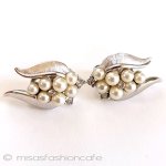 Trifari　 トリファリ パールRSイヤリング