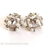 Trifari　 トリファリ 銀リース　イヤリング