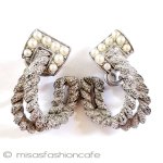 Trifari　 トリファリ バックル　イヤリング