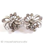 Trifari　 トリファリ リボン　イヤリング