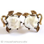 Coro　イヤリング バロックパールの花