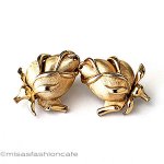 Trifari トリファリ 薔薇の蕾イヤリング Trifari トリファリ 薔薇の蕾イヤリング