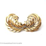 Trifari トリファリ フェザー イヤリング Trifari トリファリ フェザー イヤリング