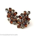 Trifari トリファリ クリスタル イヤリング Trifari トリファリ クリスタル イヤリング