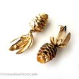 （画像用） アンティークジュエリー 松ぼっくりイヤリング