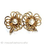 ミリアム　ハスケル パールのお花イヤリング