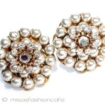 ミリアムハスケル パール花イヤリング