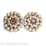 ミリアムハスケル パール花イヤリング