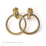 TRIFARI　 トリファリ 金フープ　 ピアス