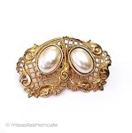 ミリアムハスケル刻印 パール　イヤリング