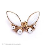 Trifari　 トリファリ ガラスの花イヤリング