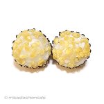 ミリアムハスケル　刻印 アートガラスイヤリング