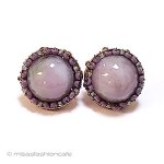 ミリアムハスケル刻印 ガラス　イヤリング