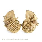 Ｄｅ Ｍａｒｉｏ ＮＹ Goldリーフイヤリング