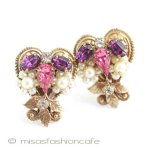 Ｒｏｂｅｒｔ　イヤリング 小花パール・ビジュー