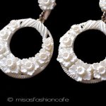 お花フープ　イヤリング