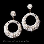 お花フープ　イヤリング