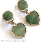 ＳＷＯＢＯＤＡ・スワボダ 翡翠のハートイヤリング