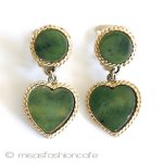ＳＷＯＢＯＤＡ・スワボダ 翡翠のハートイヤリング