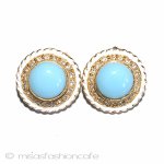 Hattie Carnegie ブルー　イヤリング