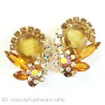 Juliana花イヤリング