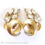 Trifari　 トリファリ クリスタル・イヤリング