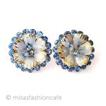 ヴィンテージジュエリー　 Sandor花イヤリング