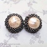 ミリアムハスケル刻印 松ぼっくりイヤリング