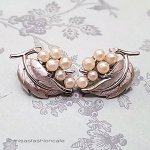 Trifari　 トリファリ パールの実イヤリング