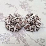 Trifari　 トリファリ 月桂樹　 イヤリング