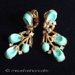 Ｔｒｉｆａｒｉ　トリファリ ターコイズ　イヤリング