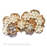 Ｏｒｉｇｉｎａｌ　ｂｙ　Ｒｏｂｅｒｔ パールRSの花　イヤリング