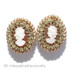 Ｈｏｂｅ　イヤリング パール＆シェルカメオ