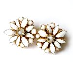 ヴィンテージイヤリング DeMario　フラワー