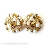 ヴィンテージイヤリング トリファリ　リース