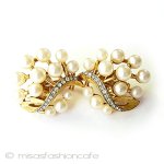 ヴィンテージイヤリング トリファリ　パールブーケ