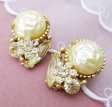 （画像用） バロックパール花イヤリング