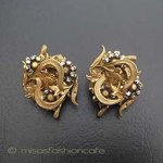 アールヌーヴォー フローラルイヤリング