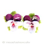 パンジー・すみれの花 英国製　ポーセリン