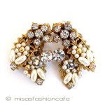 Ｒｏｂｅｒｔ　イヤリング パールRSフローラル