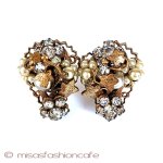 Ｒｏｂｅｒｔ　イヤリング パールRS花イヤリング