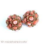 ＳＷＯＢＯＤＡ・スワボダ 天然石の花イヤリング